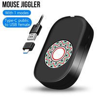 Souris,["19 styles Mouse Jiggler Déplacement de souris indétectable avec ON-OFF Simuler la souris de mouvement - M12 wired[A]