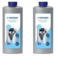 Wessper Détartrant Liquide Machine à Café 2x 500ml - Compatible avec Delonghi Bosch Senseo Nespresso Dolce Gusto Saeco Philips Krups