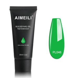 GEL UV ONGLES AIMEILI Faux Ongles Quick Building Gel Vert 30ml Soak Off UV LED Nail Extension Builder Gel Vernis à Ongles Conseils-046