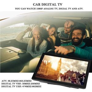 Téléviseur LED 14in TV numérique portable haute sensibilité Car D