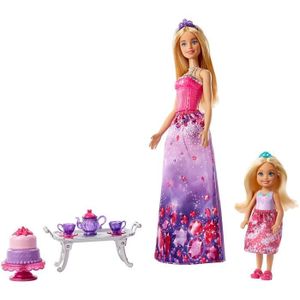 POUPÉE Barbie Dreamtopia Tea Party - Barbie - Poupée avec accessoires - Rose - Fille