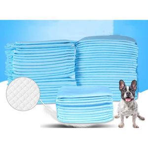 Lot De 100 Tapis D'entraînement Pour Chiens Et Chiots - Design Anti-fuite à 5 Couches Avec Surface à Séchage Rapide - Bleu - 60 X 60 Cm