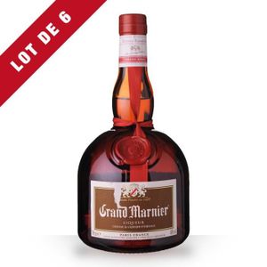 LIQUEUR Lot de 6 - Liqueur Grand Marnier Cordon Rouge 70cl