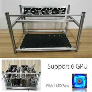 HUSBYGG PC 6 GPU Mining Box Open Air Mining Miner Rig Case
