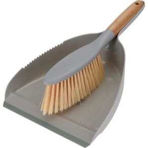 KOTARBAU/® Balayette 30 cm et pelle 40 cm avec l/èvre en caoutchouc et balayette en plastique