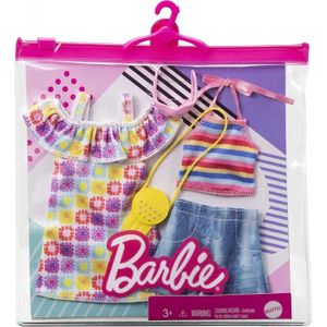Habit Barbie Jupe Violette Et Top Et Sac A Main Et Collier Set Vetement  Poupee et Mini Poupee Et 1 Carte offerte - Cdiscount Jeux - Jouets