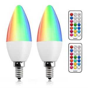 AMPOULE - LED Bonlux 3W E14 RGB Dimmable bougie Ampoule LED coul