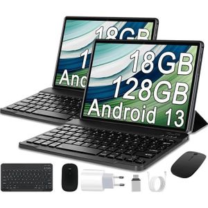 TABLETTE TACTILE Tablette Android 13,10,6 pouces, 18Go RAM+128Go RO