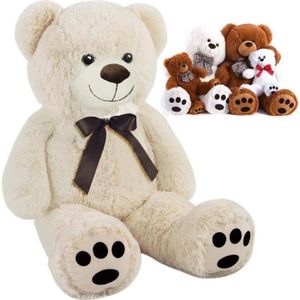 Lifestyle & More Gros Nounours Ours en Peluche XXL 100 cm Grand Rose Doudou  velouté