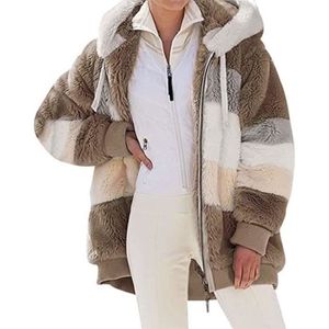 Sweat à Capuche Zippé Femme épais - Polaire Chaude, Coupe Ample, Manches Longues Avec Poche