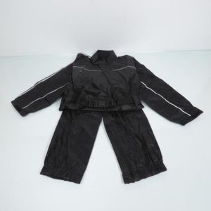 Combinaison Pluie Moto 2 Pièces TLA RAIN - Imperméable Réfléchissante Unisexe (3XL)