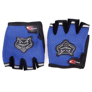 Antidérapant Gants Sports Enfants Vélo Cyclisme Demi-doigt Taille unique