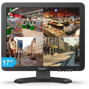 ÉCRAN VIDÉOSURVEILLANCE 17 Pouces Cctv Moniteur, Lcd Hd Ecran De Video Surveillance, Avec Bnc-Vga-Hdmi-Av Haut-Parleur Intégré Usb Lecteur Pour [J4543]