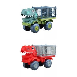 CAMION ENFANT 2 Pcs Enfants Grand Dinosaure Transport Camion Voi