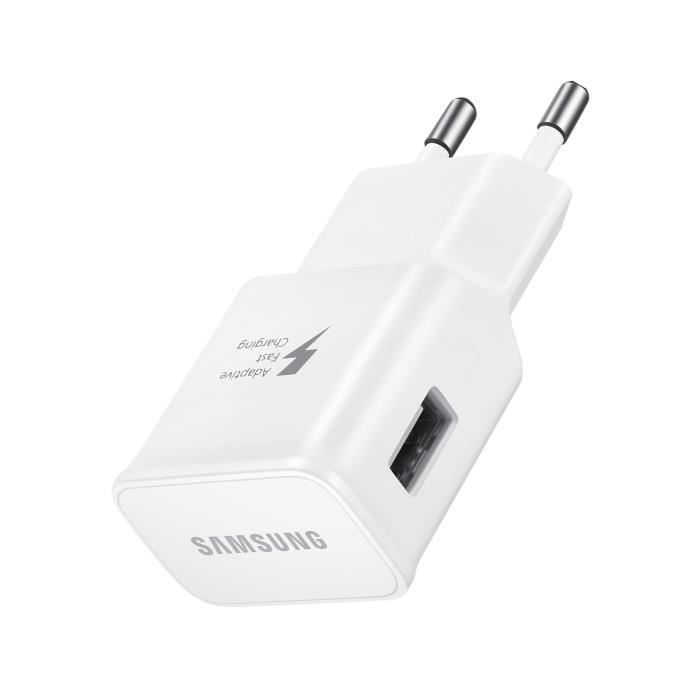 15W Chargeur USB Rapide pour Samsung, 2 Paquets Chargeur Portable,  Adaptateur Samsung Prise Chargeur USB Fast Charge, Chargeur Téléphone  Compatible