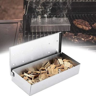 Boîte de fumeur pour grillades à gaz, boîte de fumeur en acier inoxydable,  saveur de fumée de viande, boîte de fumeur