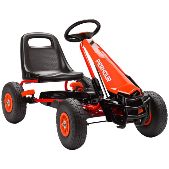 AIYAPLAY Kart a pedales Go-Kart para niños asiento ajustable neumáticos EVA embr