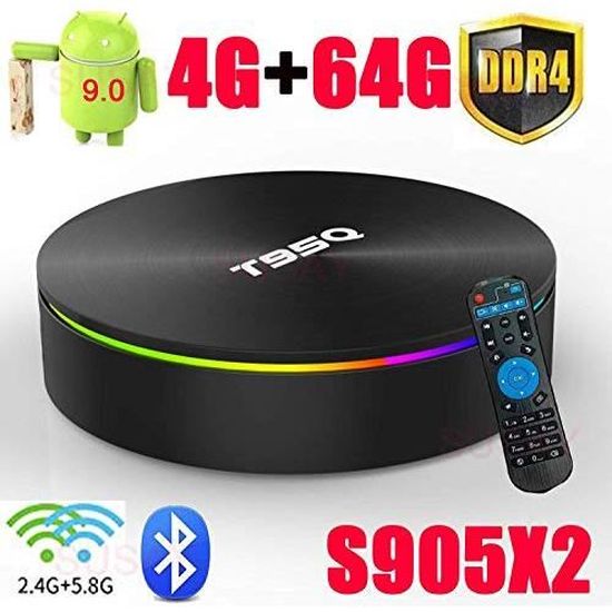 Android 90 TV Box T95Q Amlogic S905X2 with DDR4 4GB RAM 64GB ROM 4K ...