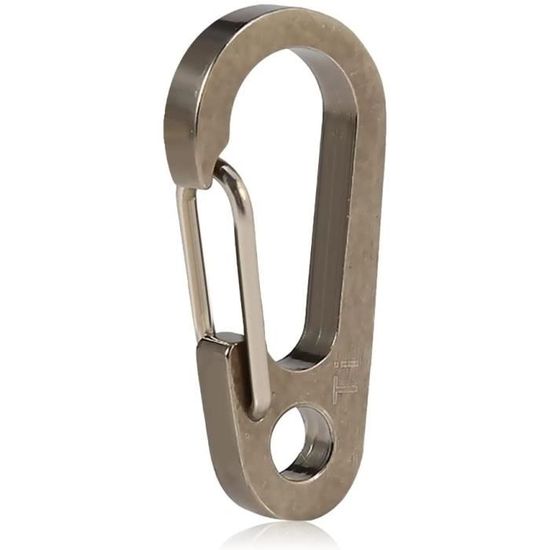 Porte-clés Mousqueton Camping En Alliage De Titane Ultra-léger - 5g - 3,6 Cm