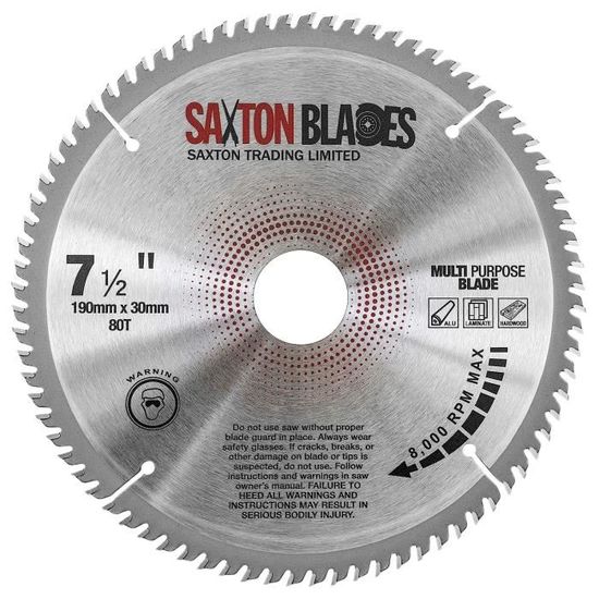 Lame de scie circulaire en aluminium laminé 190mmx80 dentsx30mm alésage