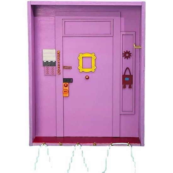 Porte-clé en résine avec inscription « Friends » - Pour porte de Monica -  Violet : : Cuisine et Maison
