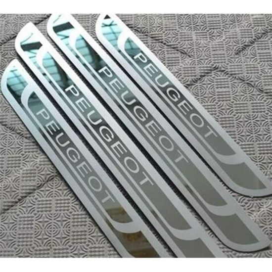 Protège-seuils De Porte Pour Kia Picanto - 4 Pièces En Fibre De Carbone Autocollantes | Anti-rayures, étanches, Protection Intérieure Voiture - 6