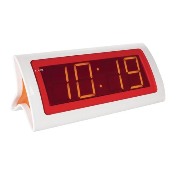 Multi DEL Digital Display horloge avec affichage date alarme sans-fonctionner Clair Rouge 