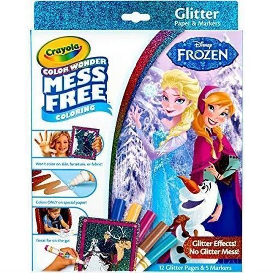 Crayola, Frozen, Color Wonder MessFree Coloring Glitter Paper and