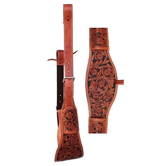 Selle Flanc Arrière En Cuir Pour Cheval Western - Motif