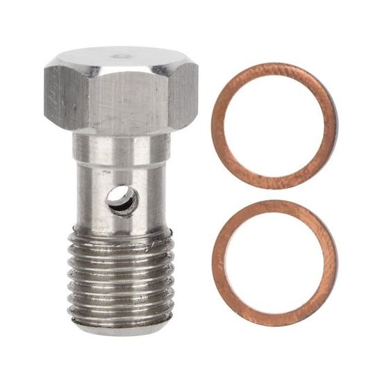 Lot De 4 Raccords De Boulon Banjo 8mm - Ton Bronze - Pour Système De Freinage Ou Moteur - Filetage M8x1