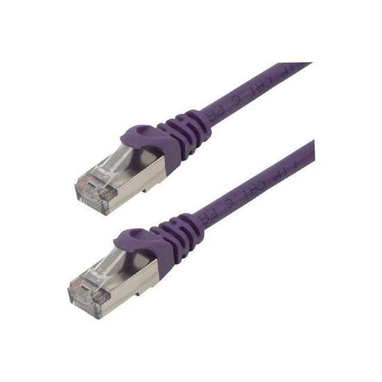 MCL-Cordon de brassage RJ45 CAT6 A S-FTP - 2m Violet - Cdiscount Bricolage