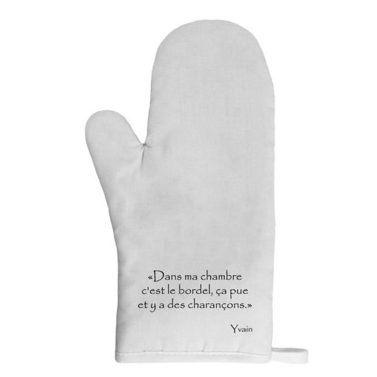 Gant De Cuisine Yvain Ma Chambre C Est Le Bordel Citation Kaamelott Mygoodprice Achat Vente Gants De Cuisine Cdiscount