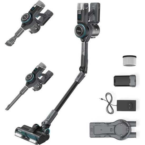 V12 Flex Aspirateur Balai Sans Fil Puissant, 38000Pa Aspi Pliable Avec