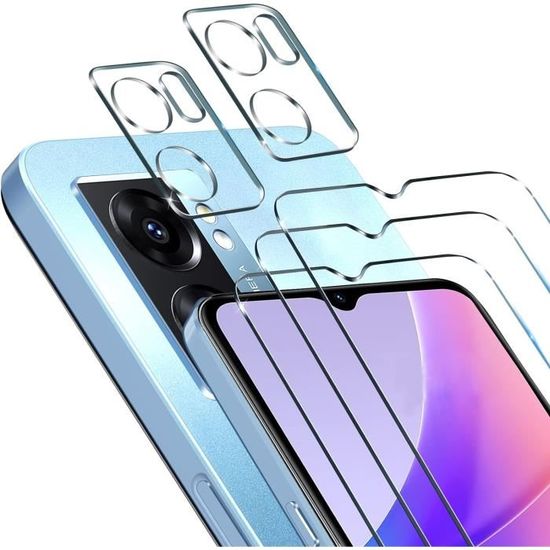 Protecteur écran Verre Trempé Pour Realme Narzo 50A Prime - Noir, Anti-choc, Finition Slim
