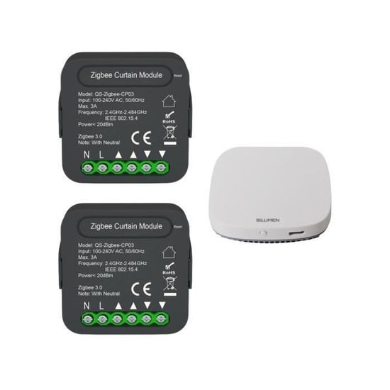 Loratap - Interrupteur Pour Rideaux Zigbee 3.0, Module Pour Volet