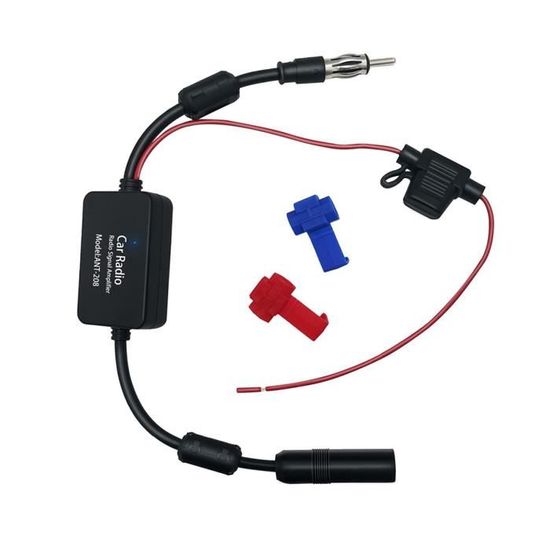 Amplificateur De Signal FM/AM/DAB+ Pour Autoradio 12V - Compatible SMB, Améliore La Réception Dans Les Zones Faibles