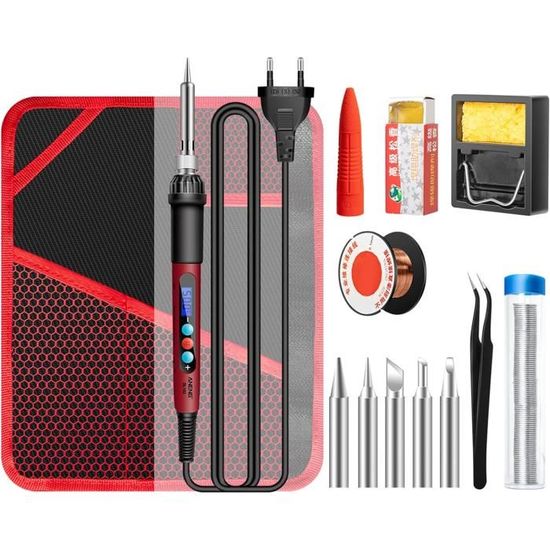 Fer à Souder Kit TyneGaly 60W Avec Température Réglable 200-450°C - Précision Et Polyvalence