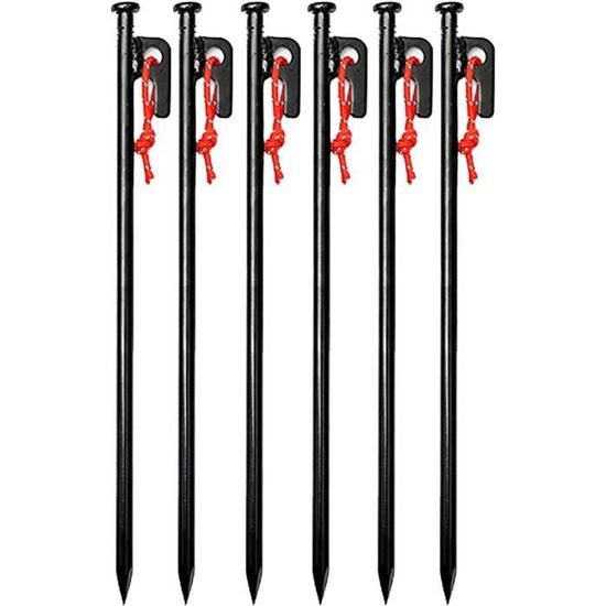 Sardines Camping 10 Piquets Sol Acier Galvanisé 30cm - Ancrage Tente/trampoline | Ousuga Piquets De Jardin