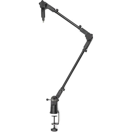 Bras De Micro Articulé à Double Pince - Support Réglable Pour Home Studio, Scène