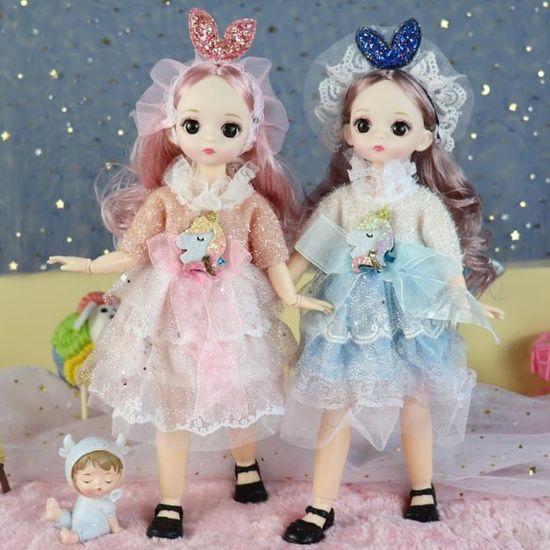 Ensemble De Vêtements Pour Poupée L-BU - Style Mignon - Pour Poupées 10,2 Et 17 Cm