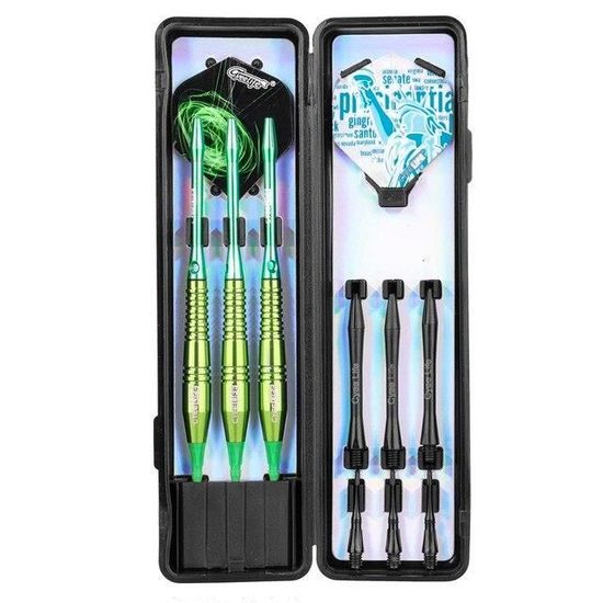 Jeu De 3 Fléchettes Laiton Pointe Souple 18g - 150mm - Avec étui Pro - NEUF