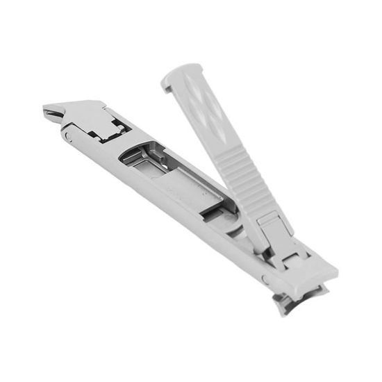 Coupe-ongles Professionnel En Acier Inoxydable 7 Cm - Bord Incurvé, Avec Lime Et Polissoir, Neuf