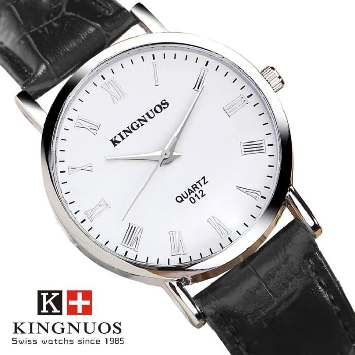 RMEGA Coffret Cadeau Montre Homme - Montre Imperméable - Cuir