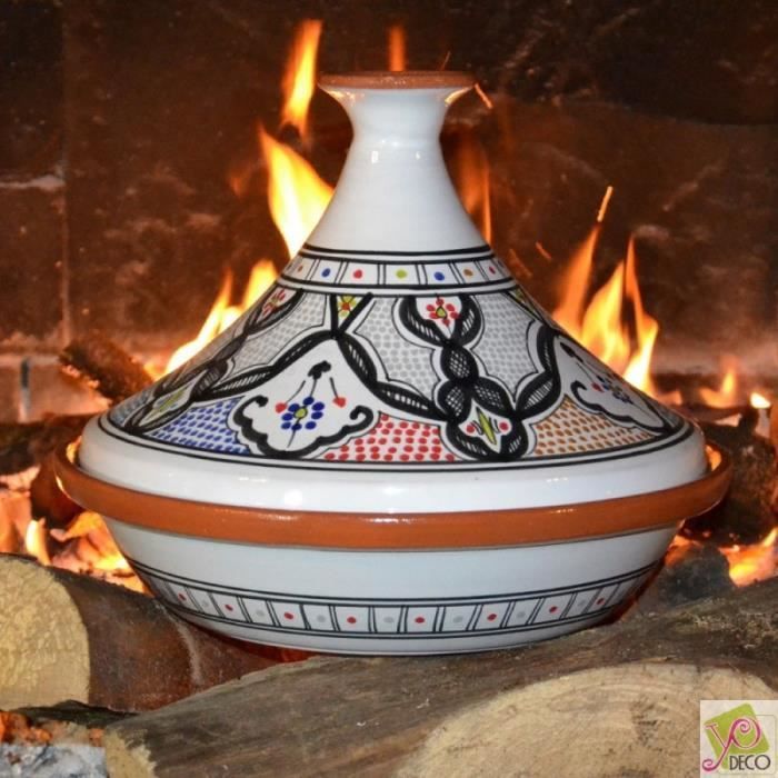 Tajine Marocain color - D 31 cm