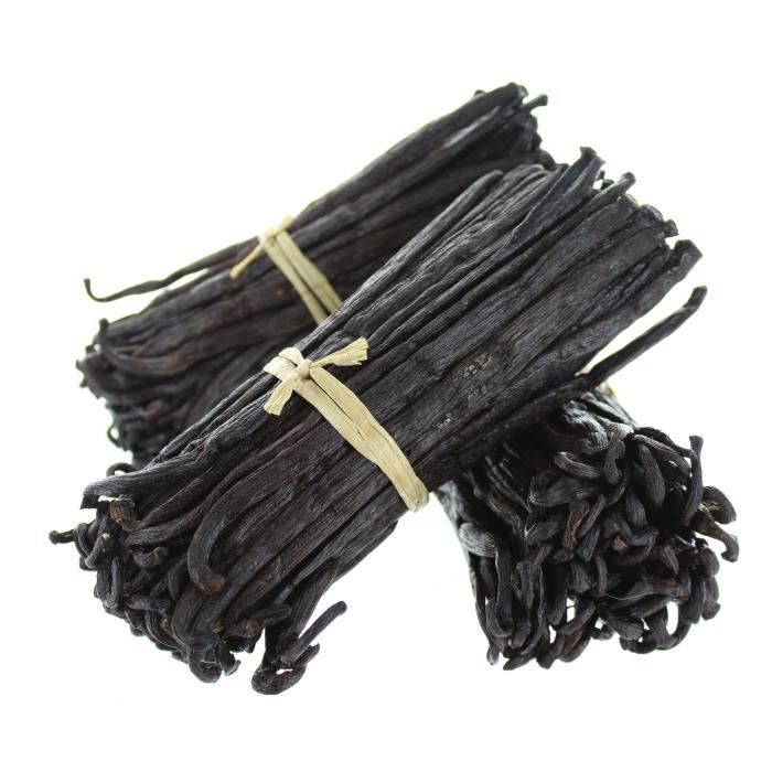 20 gousses de Vanille bourbon - Madagascar 13/15cm - Par sachet de 2 gousses sous vide