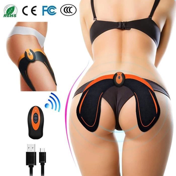 EGEYI Hips Trainer Electrostimulateurs fessier,Intelligent Portable Massage pour Aider à Façonner Le Muscle et à Sculpter Les Cou
