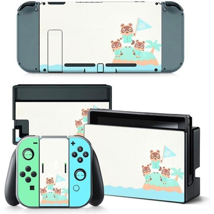 Peau d'autocollant Animal Crossing ,pour Nintendo Switch NS Console Dock, chargeur ,support, support Joycon contrôleur peau(5516)