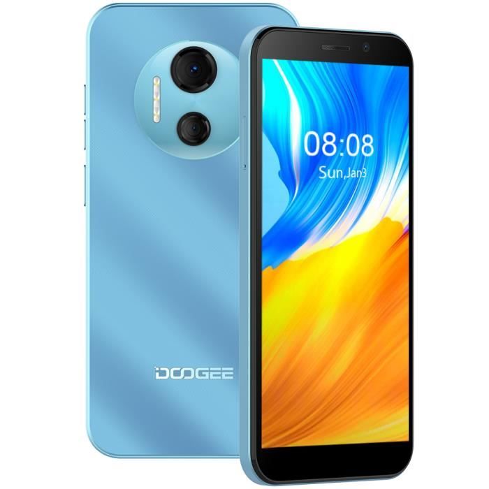 DOOGEE X97 Pro 4Go 64Go Android 12 Smartphone Écran 6.0 pouce Batterie 4200mAh Caméra 12MP NFC 4G portable Téléphone - Bleu