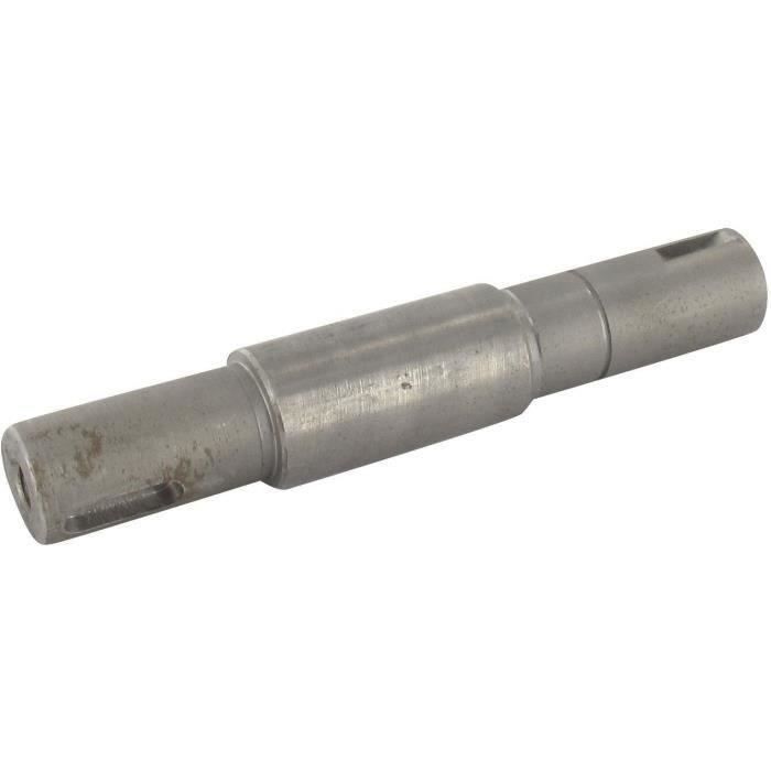Axe pour palier de Lame d'origine pour CASTELGARDEN - L: 135mm, Ø: 24 mm, Ø extrémités: 20 mm - Se monte sur notre palier 650-0805