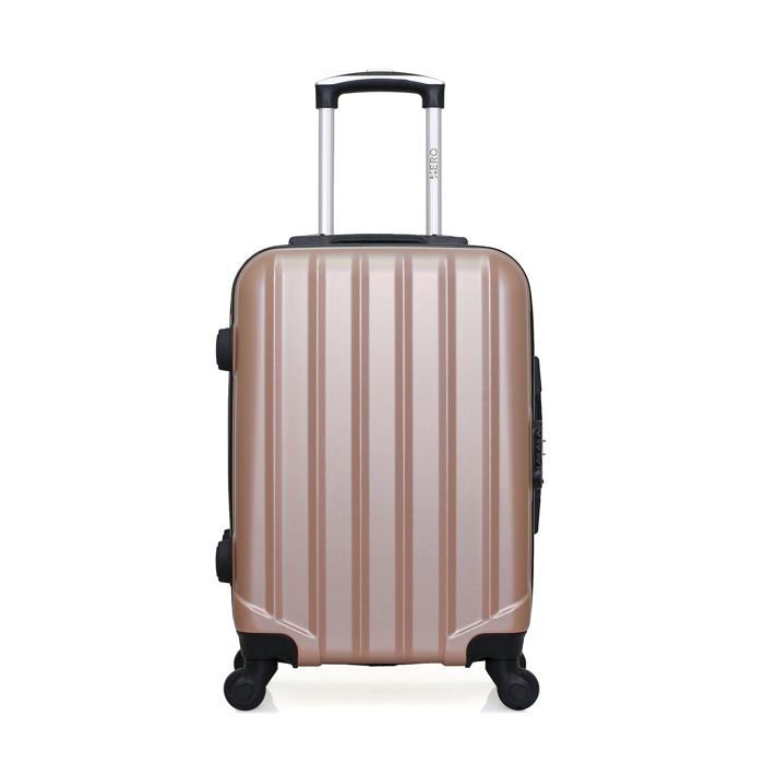HERO – VALISE CABINE - ABS – 55cm – 4 roues – HIMALAYA – ROSE DORE